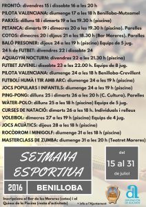 setmana esportiva 2016