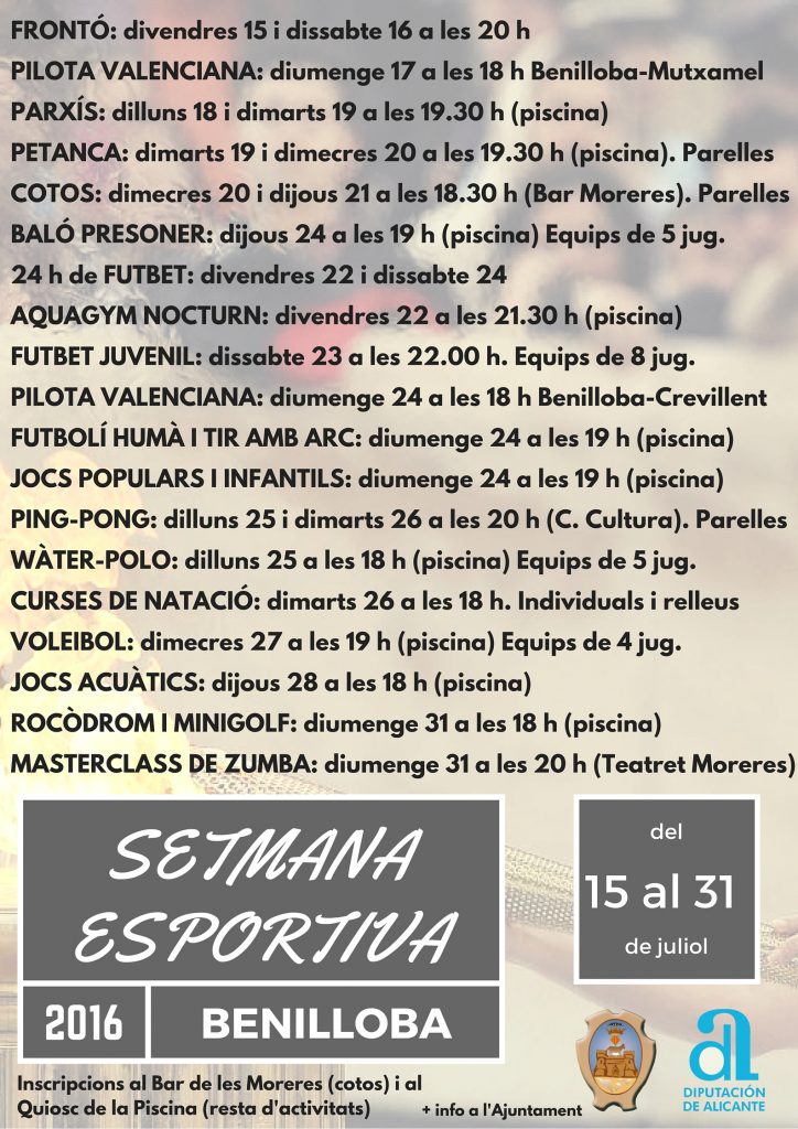 setmana esportiva 2016